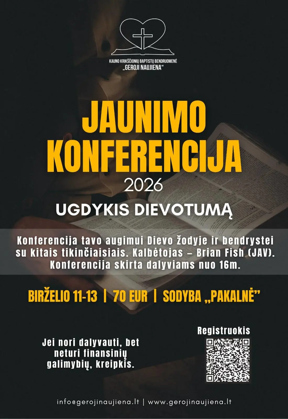 Conference - Jaunimo Konferencija 2026 - Church.lt