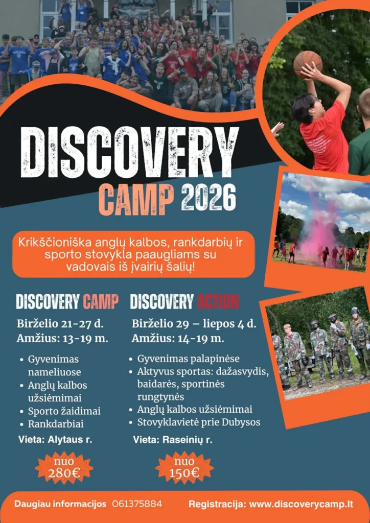 Stovykla - Discovery Camp - 2026 - Church.lt